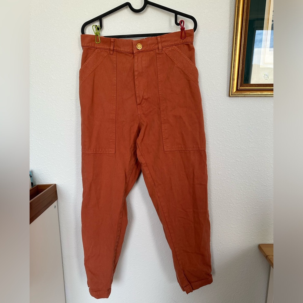 BIG BUD PRESS M Petite Work Pants in Terracotta!